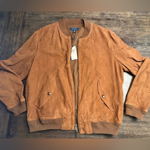 Polo Ralph Lauren Other - NWT NEW Men's Ralph Lauren Polo Gunners Suede Bomber Leather Jacket